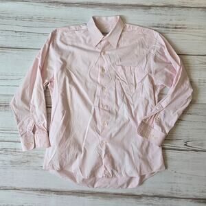Joseph & Feiss Light Pink Button Up Dress Shirt sz 16 32/33